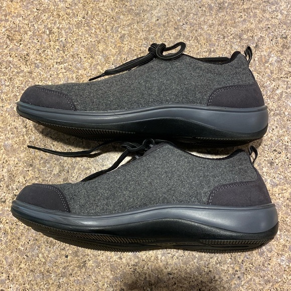 Orthofeet Sierra 711 Casual Walking Shoes Sneakers 8.5 Medium Dark Gray Wool - Picture 6 of 17